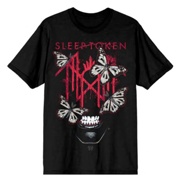 Sleep Token - Rhys Logo Face Uni Bl T-Shirt in der Gruppe MERCHANDISE / T-shirt / Kommande / Hårdrock bei Bengans Skivbutik AB (5680788r)