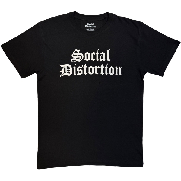 Social Distortion - Logo Mono Uni Bl T-Shirt in der Gruppe MERCHANDISE / T-shirt / Kommande / Pop-Rock bei Bengans Skivbutik AB (5680793r)
