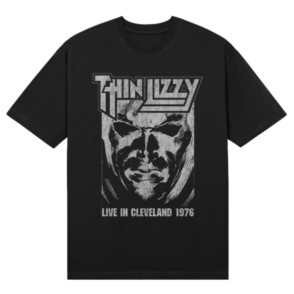 Thin Lizzy - Jailbreak Live In Cleveland 76 Uni Bl T-Shirt in der Gruppe MERCHANDISE / T-shirt / Kommande / Hårdrock bei Bengans Skivbutik AB (5680797r)