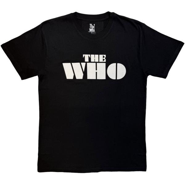 The Who - Block Logo Mono Uni Bl T-Shirt in der Gruppe MERCHANDISE / T-shirt / Kommande / Pop-Rock bei Bengans Skivbutik AB (5680799r)