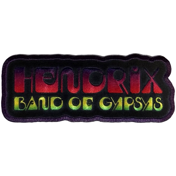 Jimi Hendrix - Band Of Gypsys Woven Patch in der Gruppe MERCHANDISE / Stoffaufnäher /  /  bei Bengans Skivbutik AB (5680926)