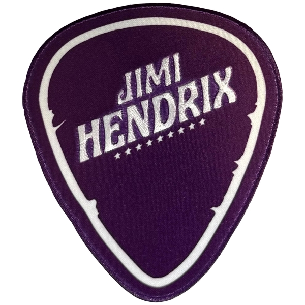 Jimi Hendrix - Plectrum Woven Patch in der Gruppe MERCHANDISE / Stoffaufnäher /  /  bei Bengans Skivbutik AB (5680929)
