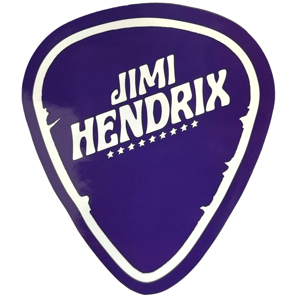 Jimi Hendrix - Plectrum Sticker in der Gruppe MERCHANDISE / Merch / Kommande / Pop-Rock bei Bengans Skivbutik AB (5680938)