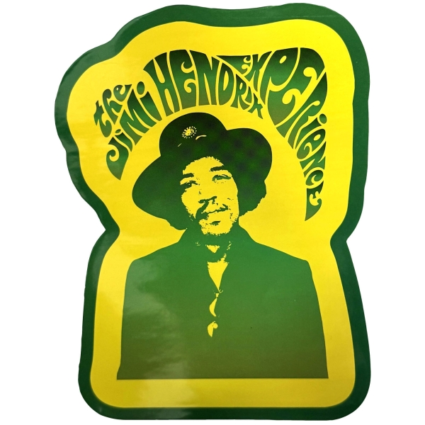 Jimi Hendrix - Jimi & Swirl Logo Sticker in der Gruppe MERCHANDISE / Merch / Kommande / Pop-Rock bei Bengans Skivbutik AB (5680941)