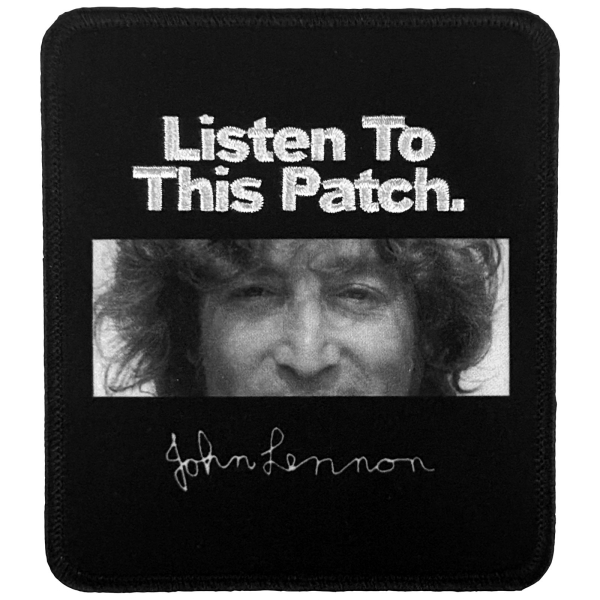 John Lennon - Listen Printed Patch in der Gruppe MERCHANDISE / Stoffaufnäher /  /  bei Bengans Skivbutik AB (5680948)