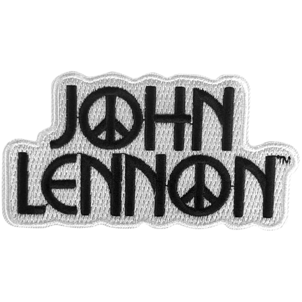 John Lennon - Peace Logo Woven Patch in der Gruppe MERCHANDISE / Stoffaufnäher /  /  bei Bengans Skivbutik AB (5680956)