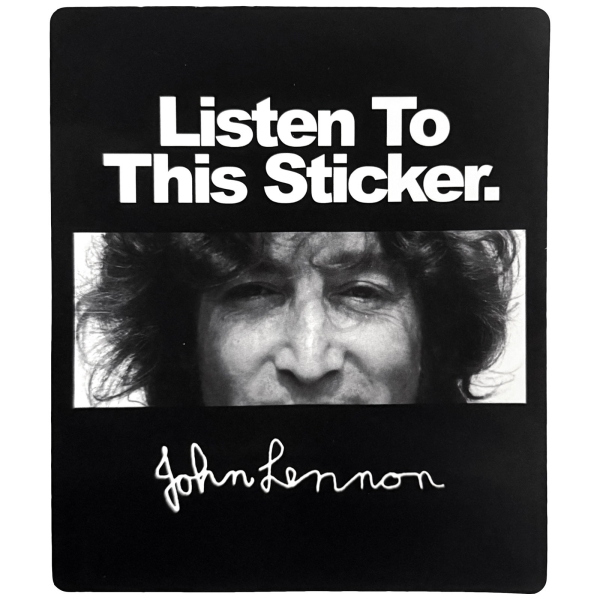 John Lennon - Listen Sticker in der Gruppe MERCHANDISE / Merch / Kommande / Pop-Rock bei Bengans Skivbutik AB (5680960)