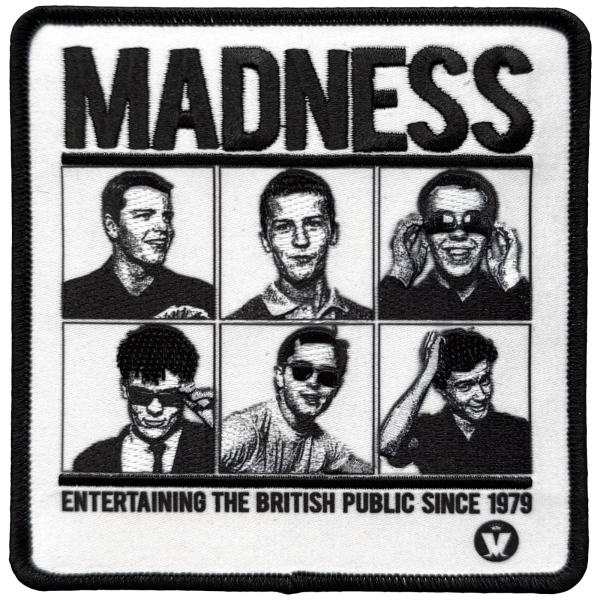 Madness - Entertaining Since 1979 Printed Patch in der Gruppe MERCHANDISE / Stoffaufnäher /  /  bei Bengans Skivbutik AB (5680992)