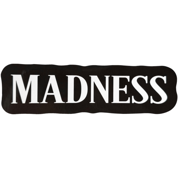 Madness - Text Logo Sticker in der Gruppe MERCHANDISE / Merch / Kommande / Pop-Rock bei Bengans Skivbutik AB (5680994)