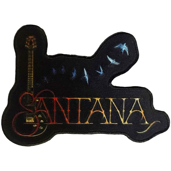 Santana - Guitar & Birds Printed Patch in der Gruppe MERCHANDISE / Stoffaufnäher /  /  bei Bengans Skivbutik AB (5681098)