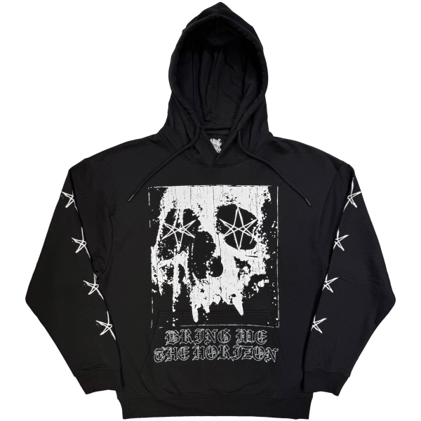 Bring Me The Horizon - Oversized Skull Uni Bl Hoodie in der Gruppe MERCHANDISE / Kapuzenpullover / Nyheter / Hårdrock bei Bengans Skivbutik AB (5681149r)