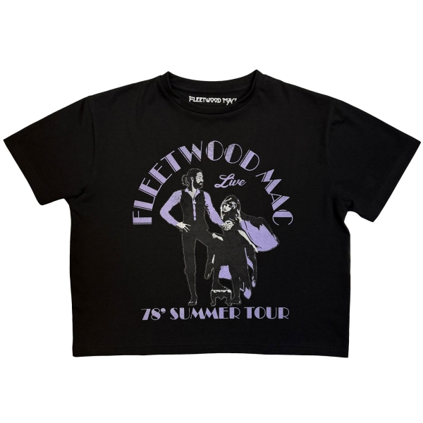 Fleetwood Mac - Summer Tour 78 Lady Bl Crop Top in der Gruppe MERCHANDISE / T-shirt / Kommande / Pop-Rock bei Bengans Skivbutik AB (5681157r)