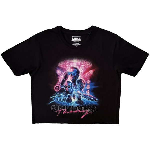 Muse - Simulation Theory Lady Bl Crop Top in der Gruppe MERCHANDISE / T-shirt / Kommande / Pop-Rock bei Bengans Skivbutik AB (5681171r)