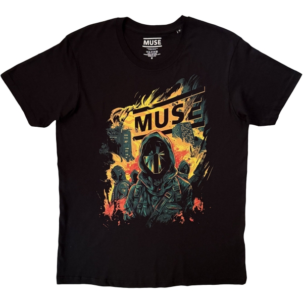 Muse - Burning Uni Bl T-Shirt in der Gruppe MERCHANDISE / T-shirt / Kommande / Pop-Rock bei Bengans Skivbutik AB (5681173r)