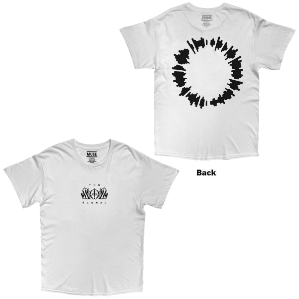 Muse - The Wow Signal Uni Wht T-Shirt in der Gruppe MERCHANDISE / T-shirt / Kommande / Pop-Rock bei Bengans Skivbutik AB (5681176r)