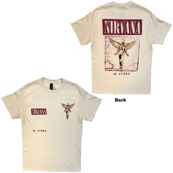 Nirvana - In Utero Cover Uni Natrl T-Shirt in der Gruppe MERCHANDISE / T-shirt / Kommande / Pop-Rock bei Bengans Skivbutik AB (5681181r)