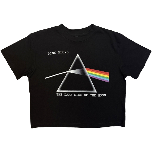 Pink Floyd - Dsotm Courier Lady Bl Crop Top in der Gruppe MERCHANDISE / T-shirt / Kommande / Pop-Rock bei Bengans Skivbutik AB (5681182r)