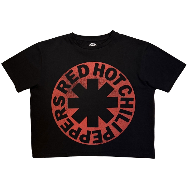 Red Hot Chili Peppers - Asterisk Circle Lady Bl Crop Top in der Gruppe MERCHANDISE / T-shirt / Kommande / Pop-Rock bei Bengans Skivbutik AB (5681186r)