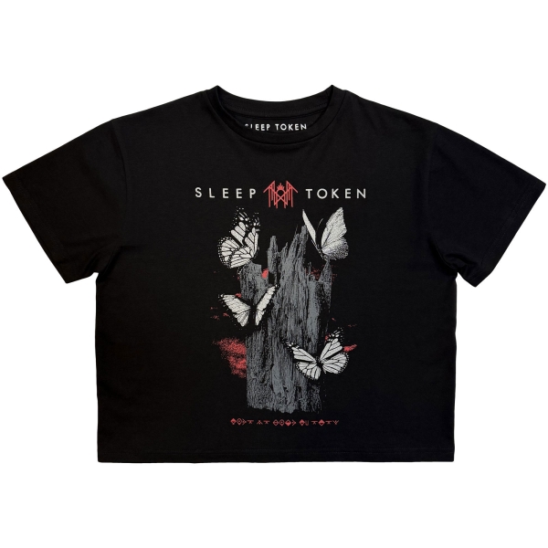 Sleep Token - Butterflies Lady Bl Crop Top in der Gruppe MERCHANDISE / T-shirt / Kommande / Hårdrock bei Bengans Skivbutik AB (5681187r)