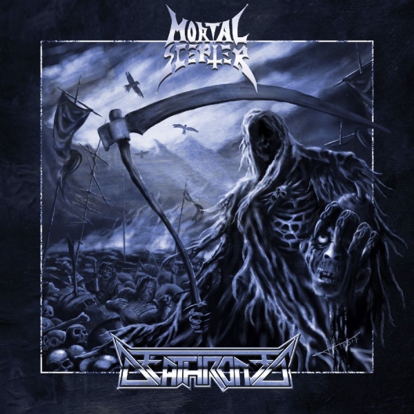 Mortal Scepter - Mortal Scepter / Deathroned in der Gruppe VINYL / Kommande / Hårdrock bei Bengans Skivbutik AB (5681422)