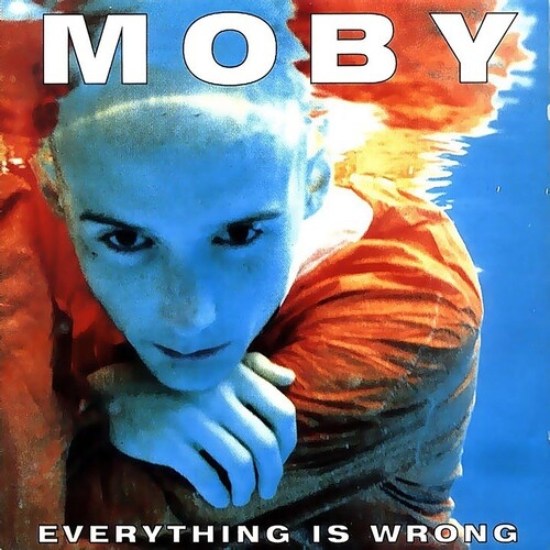 Moby - Everything Is Wrong (Light Blue Vinyl) in der Gruppe VINYL / Elektroniskt bei Bengans Skivbutik AB (5681588)