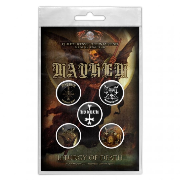 Mayhem - Buttom Badge Pack in der Gruppe MERCH bei Bengans Skivbutik AB (5682528)