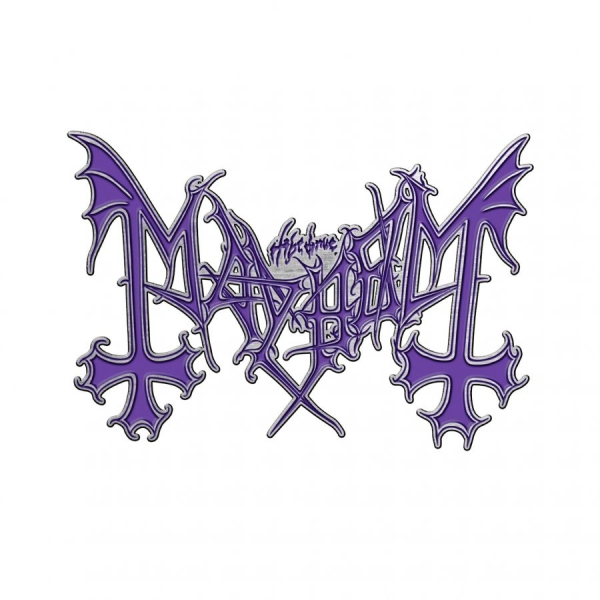 Mayhem - Pin Badge (Purple Logo) in der Gruppe MERCH bei Bengans Skivbutik AB (5682529)