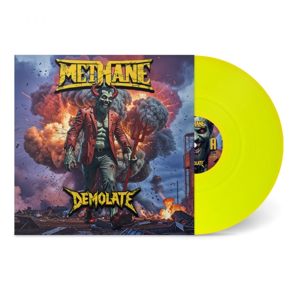 Methane - Demolate (Neon Yellow Vinyl Lp) in der Gruppe VINYL / Kommande / Hårdrock bei Bengans Skivbutik AB (5683164)