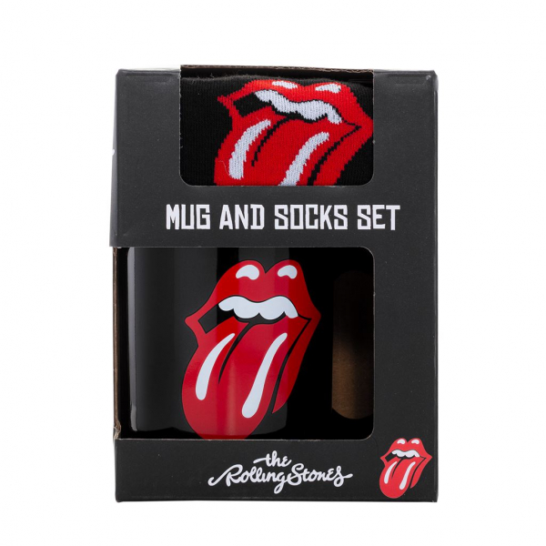 The Rolling Stones - Tongue Mug & Sock Set in der Gruppe MERCHANDISE / Merch / Pop-Rock bei Bengans Skivbutik AB (5683285)