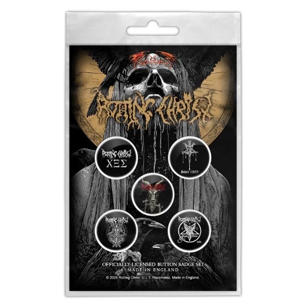 Rotting Christ - We Are The Damned Generation Button Badge Pack in der Gruppe MERCHANDISE / Pin-Button Badge /  /  bei Bengans Skivbutik AB (5683338)