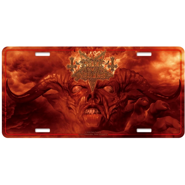 Dark Funeral - Angelus Exuro Pro Eternus Number Plate in der Gruppe MERCHANDISE / Merch / Nyheter / Hårdrock bei Bengans Skivbutik AB (5683344)