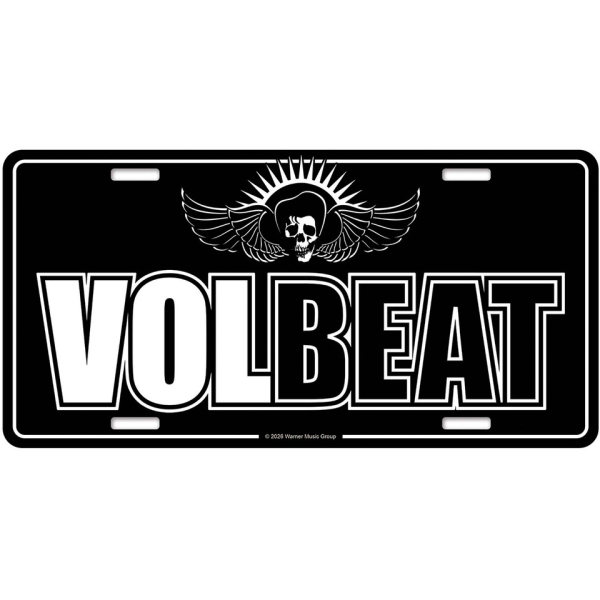 Volbeat - Logo Number Plate in der Gruppe MERCHANDISE / Merch / Nyheter / Hårdrock bei Bengans Skivbutik AB (5683345)