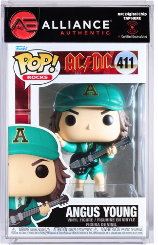 Ac/Dc - Funko Pop! Rocks: Angus Young, Green  in der Gruppe MERCHANDISE / Merch / Hårdrock bei Bengans Skivbutik AB (5683378)