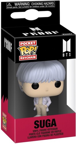 Bts - Funko Pop! Keychain: Bts - Suga in der Gruppe MERCHANDISE / Merch / K-Pop bei Bengans Skivbutik AB (5683385)