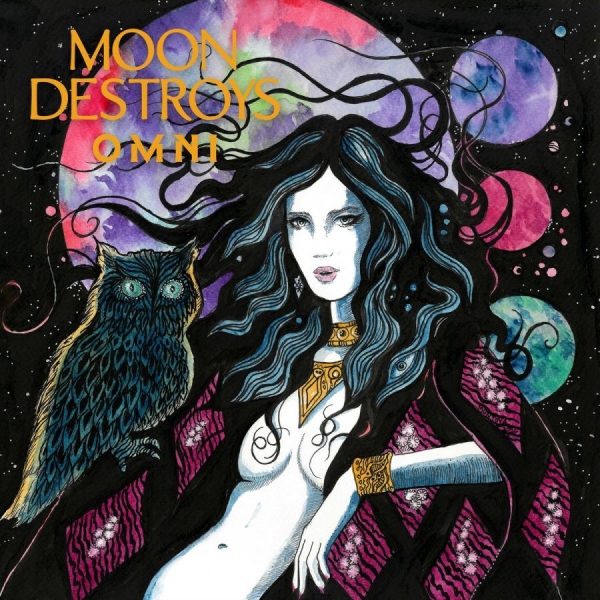 Moon Destroys - Omni (Ice Blue Vinyl Lp) in der Gruppe VINYL / Kommande / Hårdrock bei Bengans Skivbutik AB (5683652)