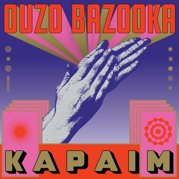 Ouzo Bazooka - Kapaim (Red & White Splatter) in der Gruppe VINYL / Kommande / Pop-Rock bei Bengans Skivbutik AB (5683695)