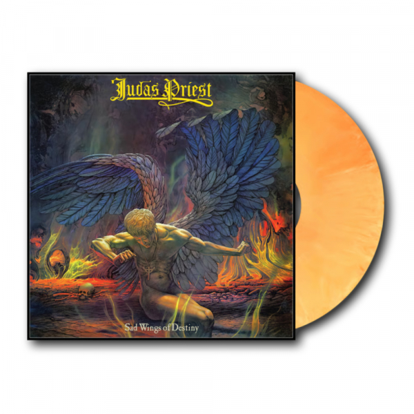 Judas Priest - Sad Wings Of Destiny (Original 1976 Masters - Galaxy Yellow/Orange Mix Vinyl LP) in der Gruppe VINYL / Kommande / Hårdrock bei Bengans Skivbutik AB (5683707)