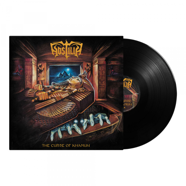 Hostilia - The Curse Of Khamun (Black Vinyl LP) in der Gruppe VINYL / Kommande / Hårdrock bei Bengans Skivbutik AB (5684496)
