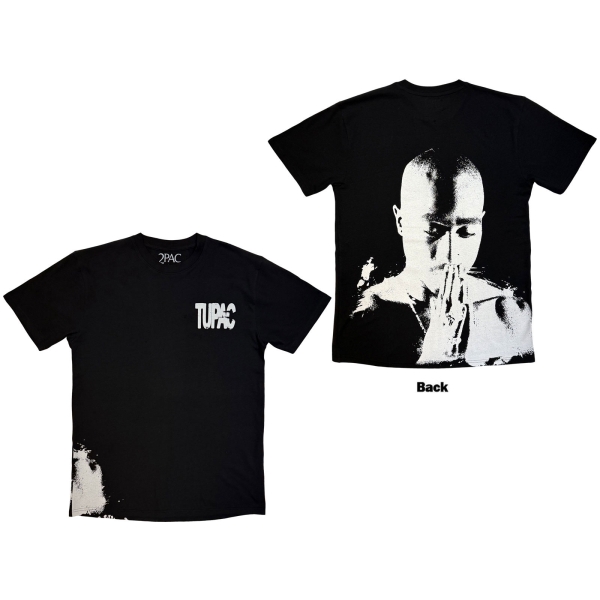 Tupac - Prayer Aop Uni Bl T-Shirt in der Gruppe MERCH / Kleidung / T-Shirts bei Bengans Skivbutik AB (5685395r)