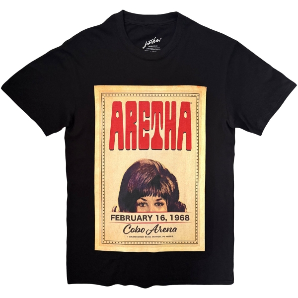 Aretha Franklin - Cobo Hall Uni Bl T-Shirt in der Gruppe MERCH / Kleidung / T-Shirts bei Bengans Skivbutik AB (5685397r)