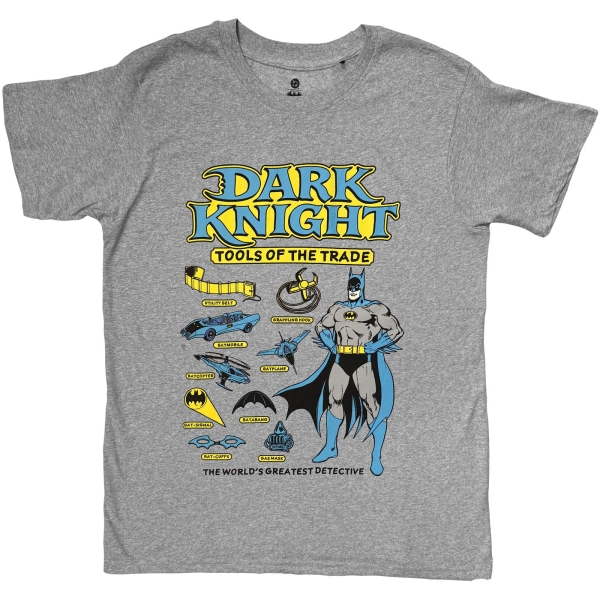 Batman - Tools Of The Trade Uni Grey T-Shirt in der Gruppe MERCH / Kleidung / T-Shirts bei Bengans Skivbutik AB (5685399r)