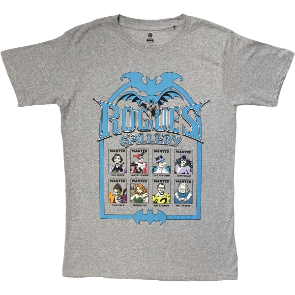 Batman - Rogues Gallery Uni Grey T-Shirt in der Gruppe MERCH / Kleidung / T-Shirts bei Bengans Skivbutik AB (5685403r)