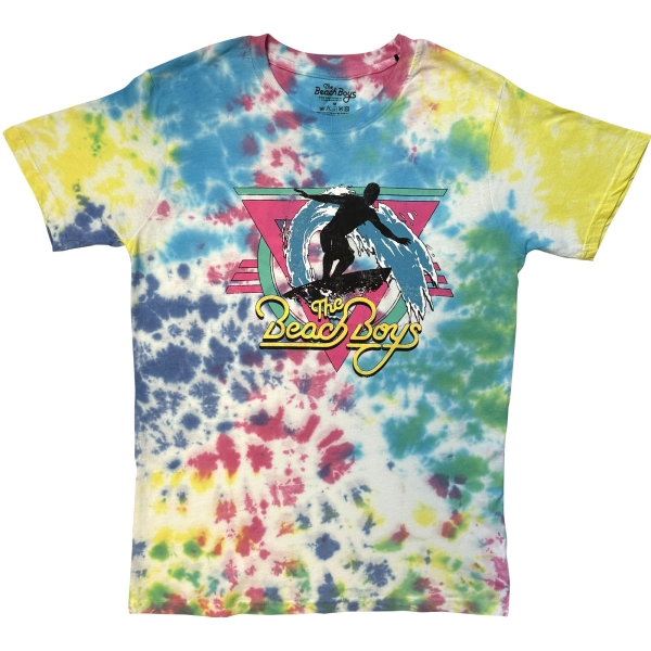 Beach Boys - Surfin Uni Wht Dipdye T-Shirt in der Gruppe MERCH / Kleidung / T-Shirts bei Bengans Skivbutik AB (5685407r)