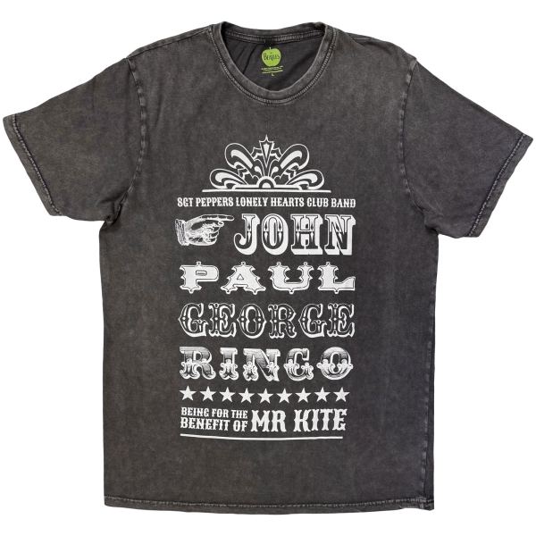 The Beatles - Mr Kite Stone Wash Uni Char T-Shirt in der Gruppe MERCH / Kleidung / T-Shirts bei Bengans Skivbutik AB (5685409r)