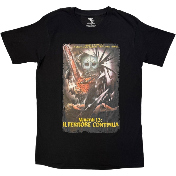 Friday The 13Th - Il Terrore Continua Uni Bl T-Shirt in der Gruppe MERCH / Kleidung / T-Shirts bei Bengans Skivbutik AB (5685435r)