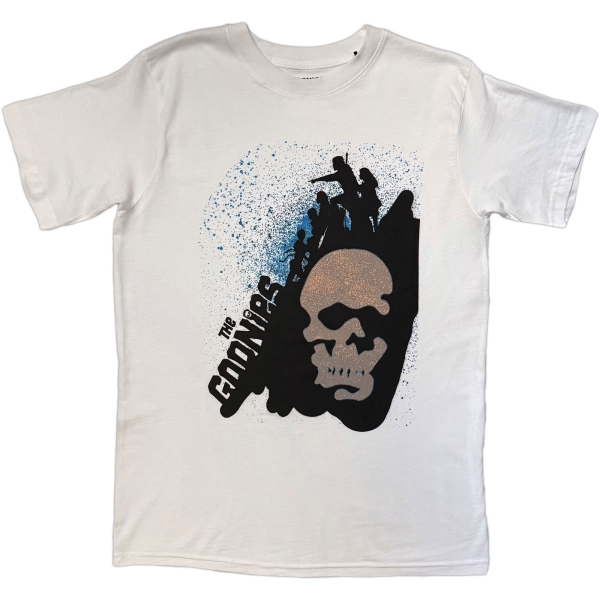 The Goonies - Skull Spray Paint Uni Wht T-Shirt in der Gruppe MERCH / Kleidung / T-Shirts bei Bengans Skivbutik AB (5685443r)