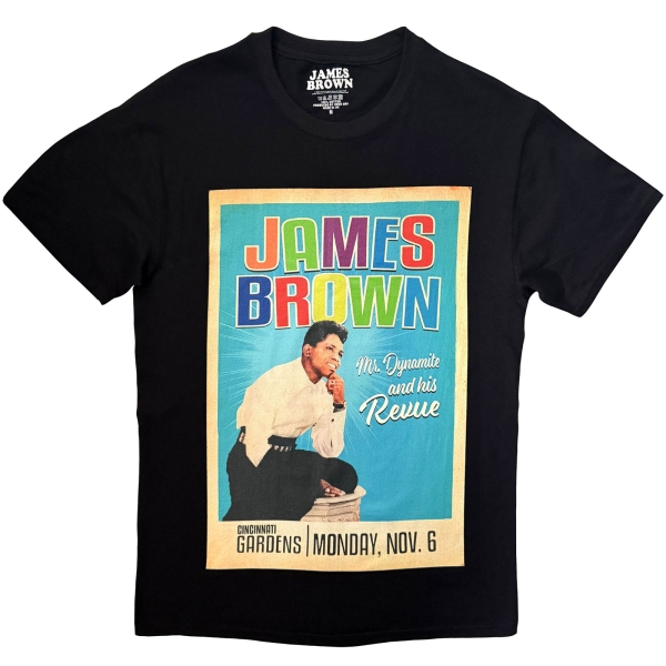James Brown - Mr Dynamite Uni Bl T-Shirt in der Gruppe MERCH bei Bengans Skivbutik AB (5685446r)