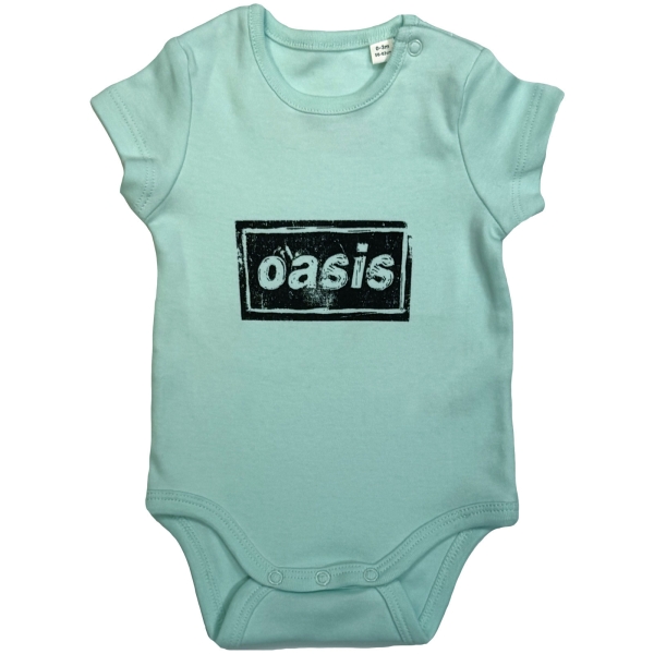 Oasis - Lino Logo Toddler Mint Babygrow in der Gruppe MERCH / Kleidung / Kinderkleidung bei Bengans Skivbutik AB (5685464r)