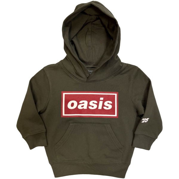 Oasis - Red Decca Logo Boys Khaki Hoodie in der Gruppe MERCH / Kleidung / Kinderkleidung bei Bengans Skivbutik AB (5685468r)