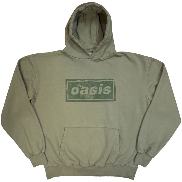 Oasis - Lino Logo Uni Green Hoodie in der Gruppe MERCH / Kleidung / Hoodies bei Bengans Skivbutik AB (5685471r)